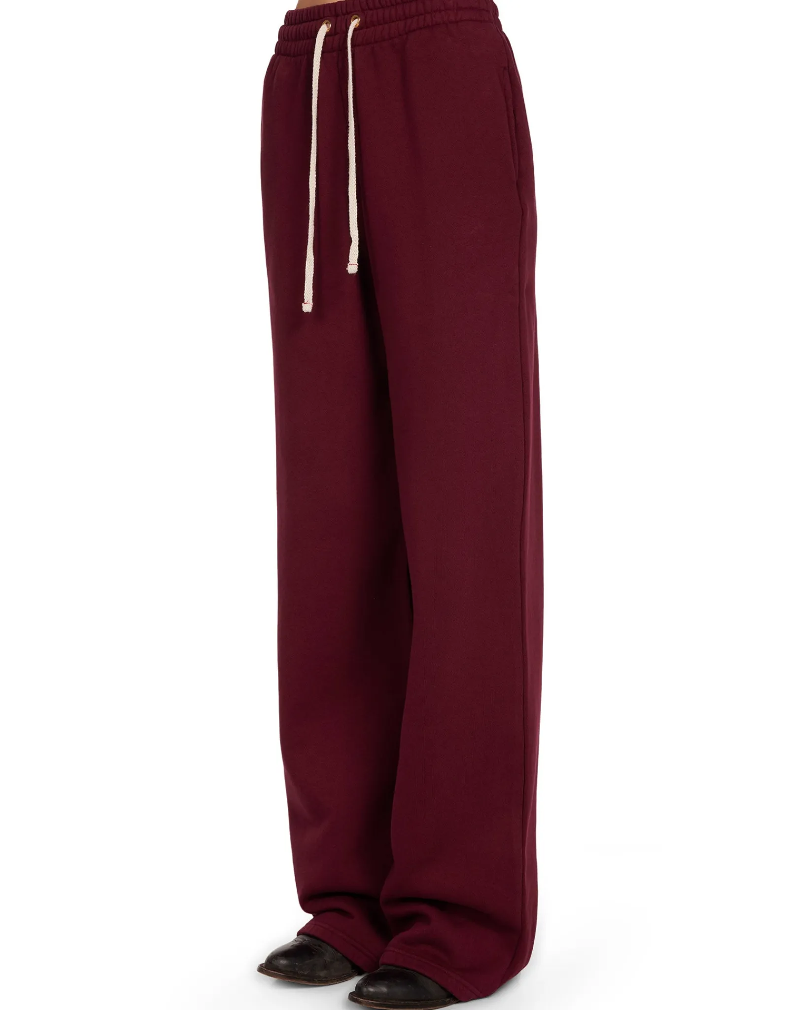 jill_puddle_pant_1-6.webp Fashion LES TIEN Jill Puddle Pant Bordeaux