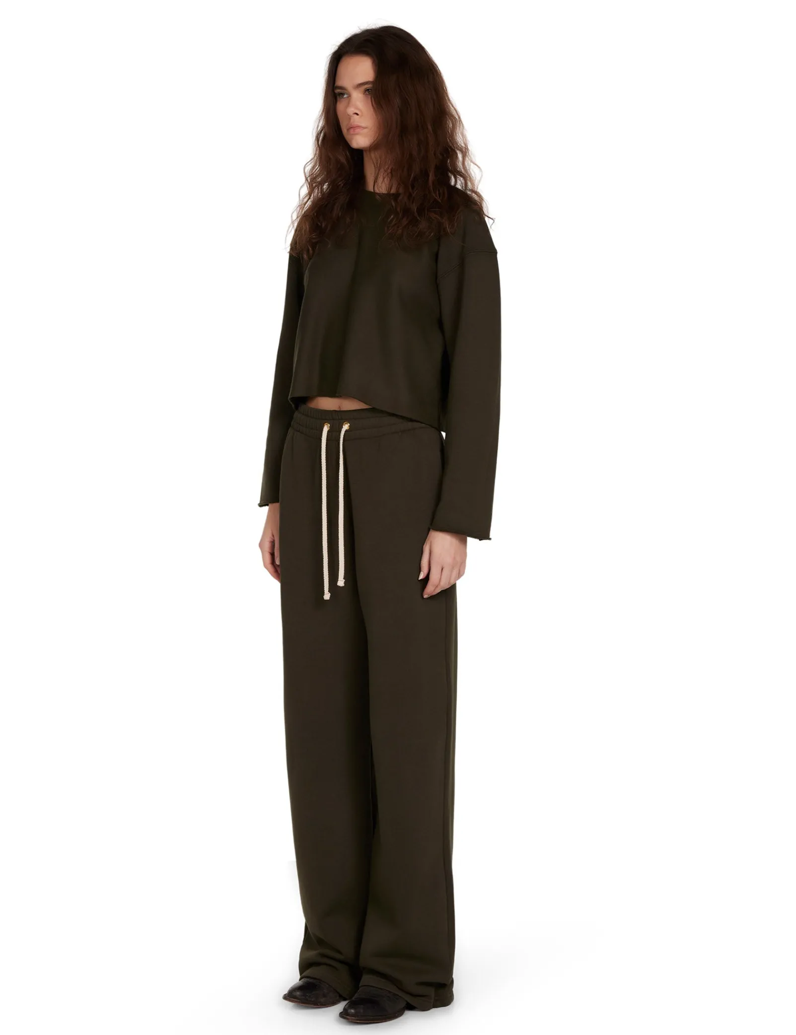 jill_puddle_pant_5.webp Online LES TIEN Jill Puddle Pant Forest
