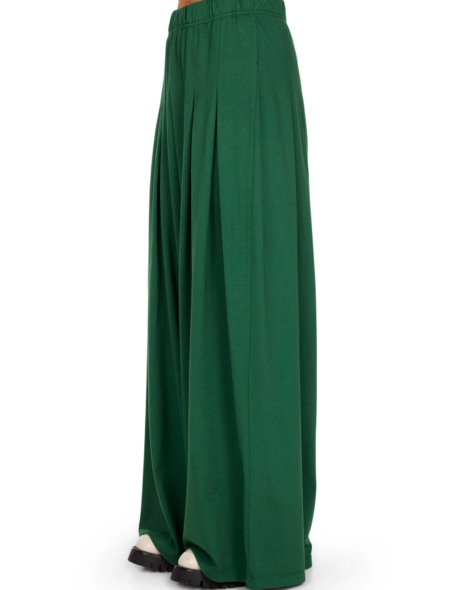 julia_pleated_palazzo_pan_1-3.webp Clearance LES TIEN Julia Pleated Palazzo Pant Verde