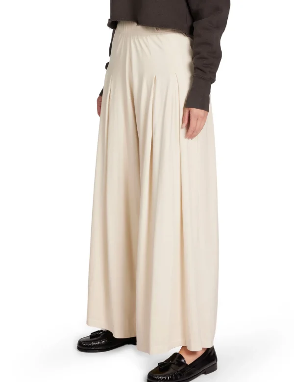 Hot LES TIEN Julia Pleated Palazzo Pant Ivory