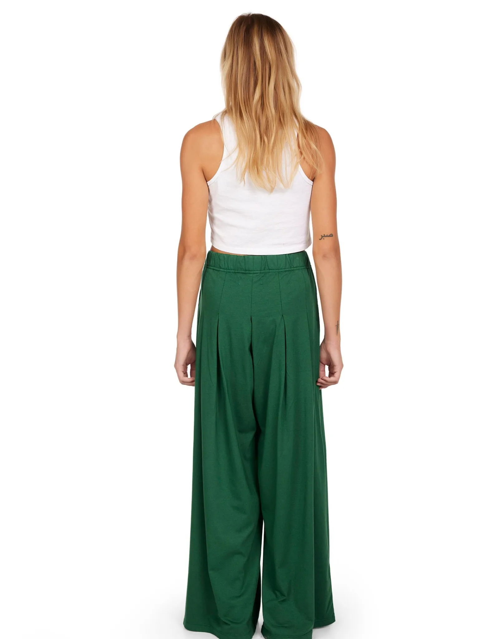 julia_pleated_palazzo_pan_4-3.webp Clearance LES TIEN Julia Pleated Palazzo Pant Verde