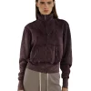 New LES TIEN Kathy Yacht Zip Up Fig Mineral