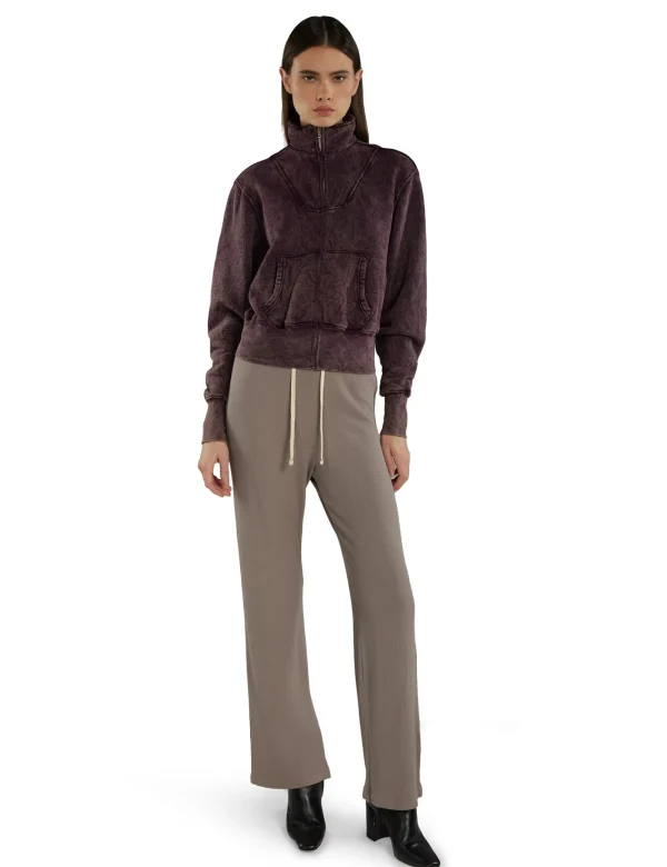 New LES TIEN Kathy Yacht Zip Up Fig Mineral