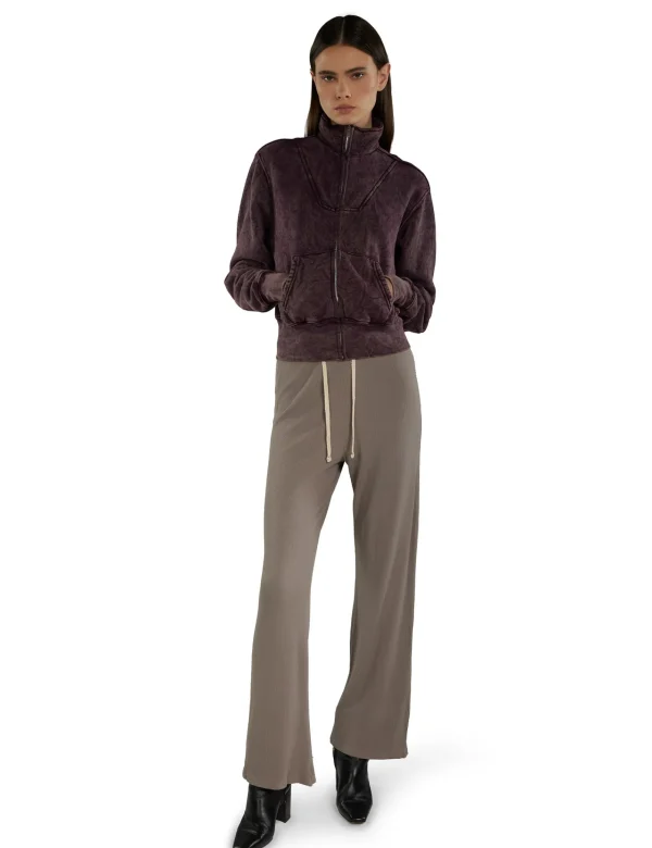 New LES TIEN Kathy Yacht Zip Up Fig Mineral