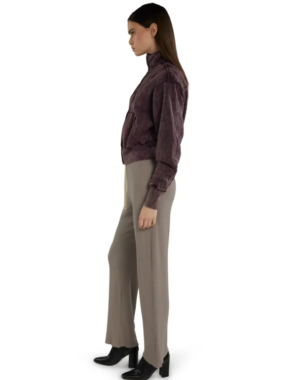 New LES TIEN Kathy Yacht Zip Up Fig Mineral