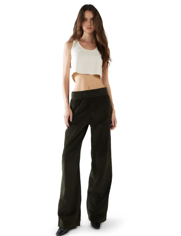 Sale LES TIEN Kerry Crop Tank Ivory