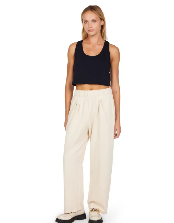 Discount LES TIEN Kerry Crop Tank Navy