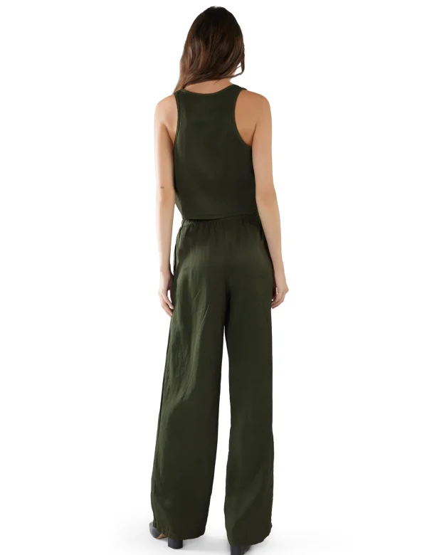 Best LES TIEN Kerry Crop Tank Forest