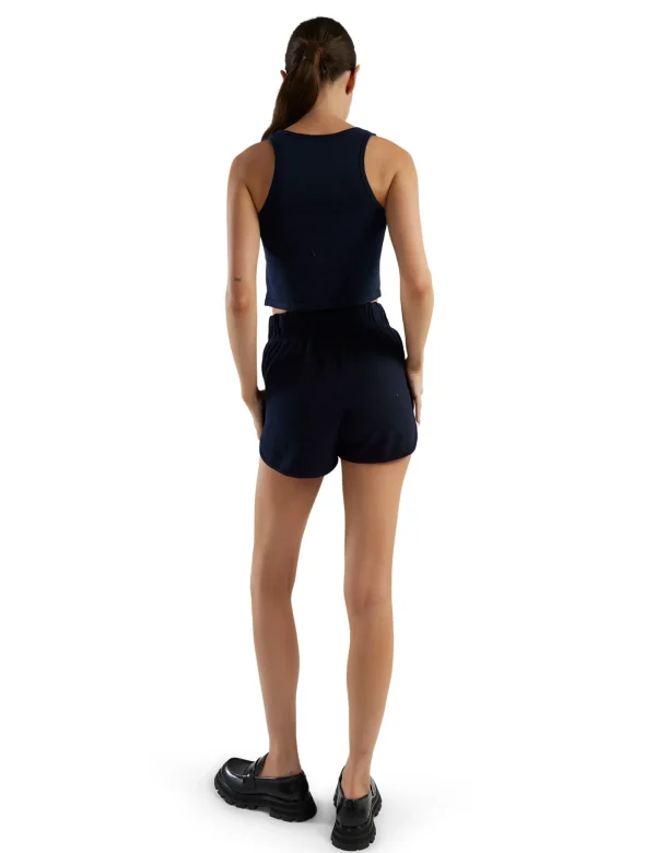 Discount LES TIEN Kerry Crop Tank Navy