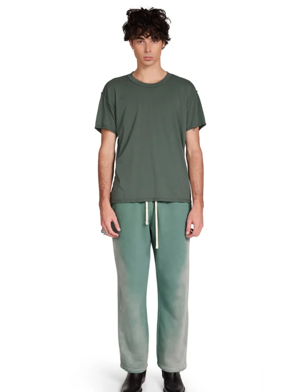 Outlet LES TIEN Lightweight Inside Out Tee Dark Moss