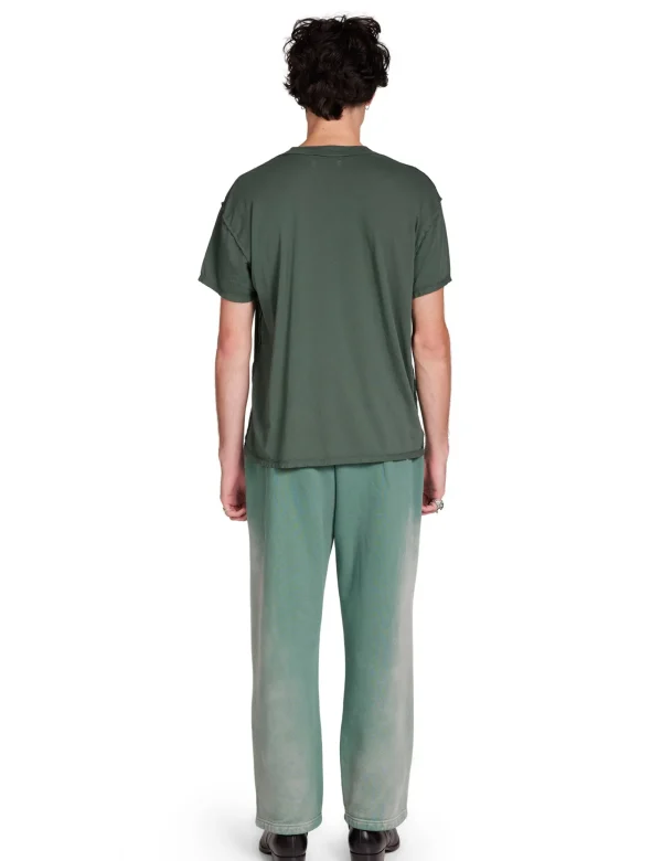 Outlet LES TIEN Lightweight Inside Out Tee Dark Moss