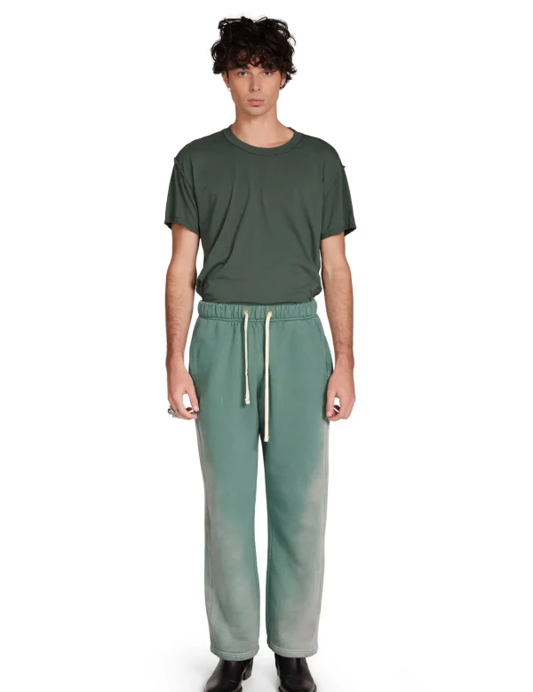 Outlet LES TIEN Lightweight Inside Out Tee Dark Moss