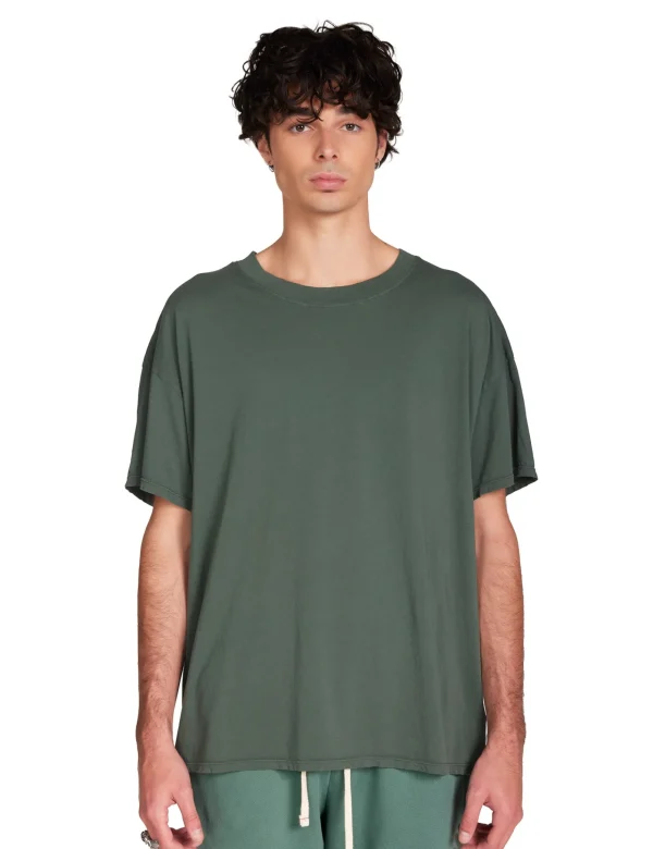 Best LES TIEN Lightweight Oversized Tee Dark Moss