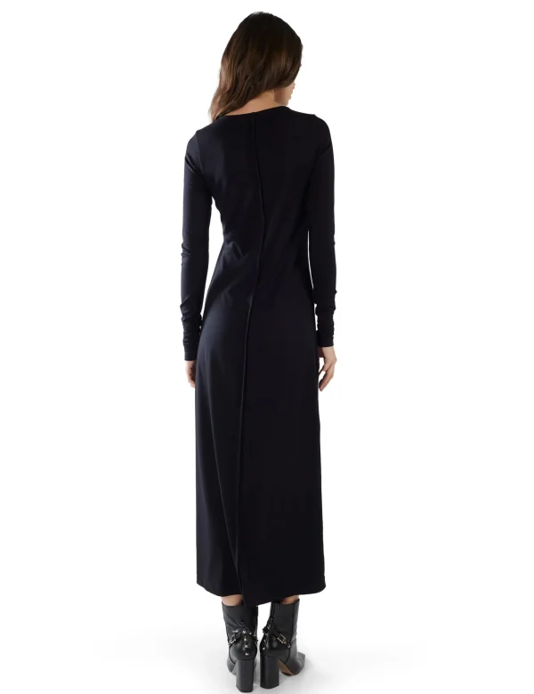 Fashion LES TIEN Lily Long Sleeve Dress Jet Black