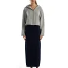 Discount LES TIEN Max Side Slit Skirt Navy