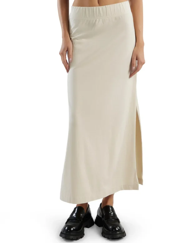Sale LES TIEN Max Side Slit Skirt Ivory