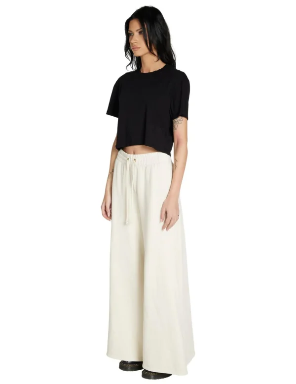 New LES TIEN May Crop Tee Jet Black