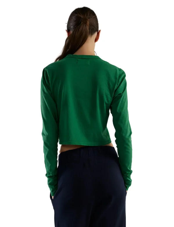 Online LES TIEN Mert Long Sleeve Crop Tee Verde