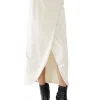 Best LES TIEN Milly Scallop Wrap Skirt Ivory