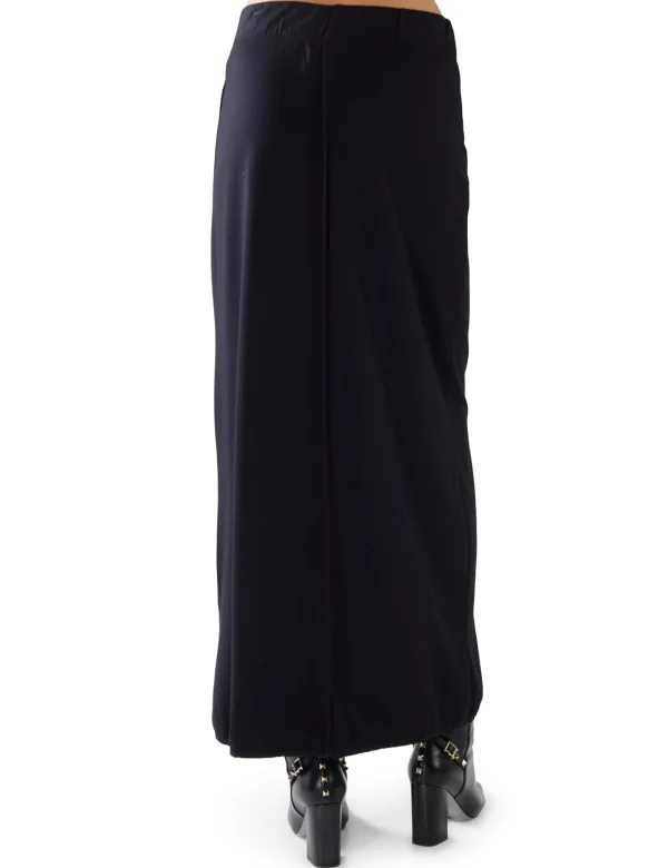 Sale LES TIEN Milly Scallop Wrap Skirt Jet Black