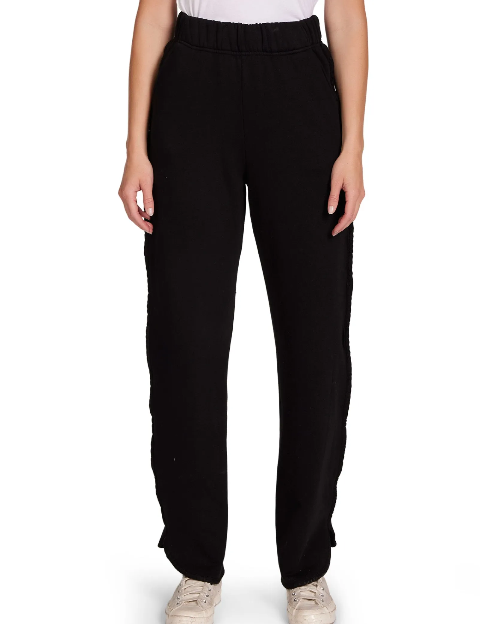 olympia_scallop_pant_0-4.webp Sale LES TIEN Olympia Scallop Pant Jet Black