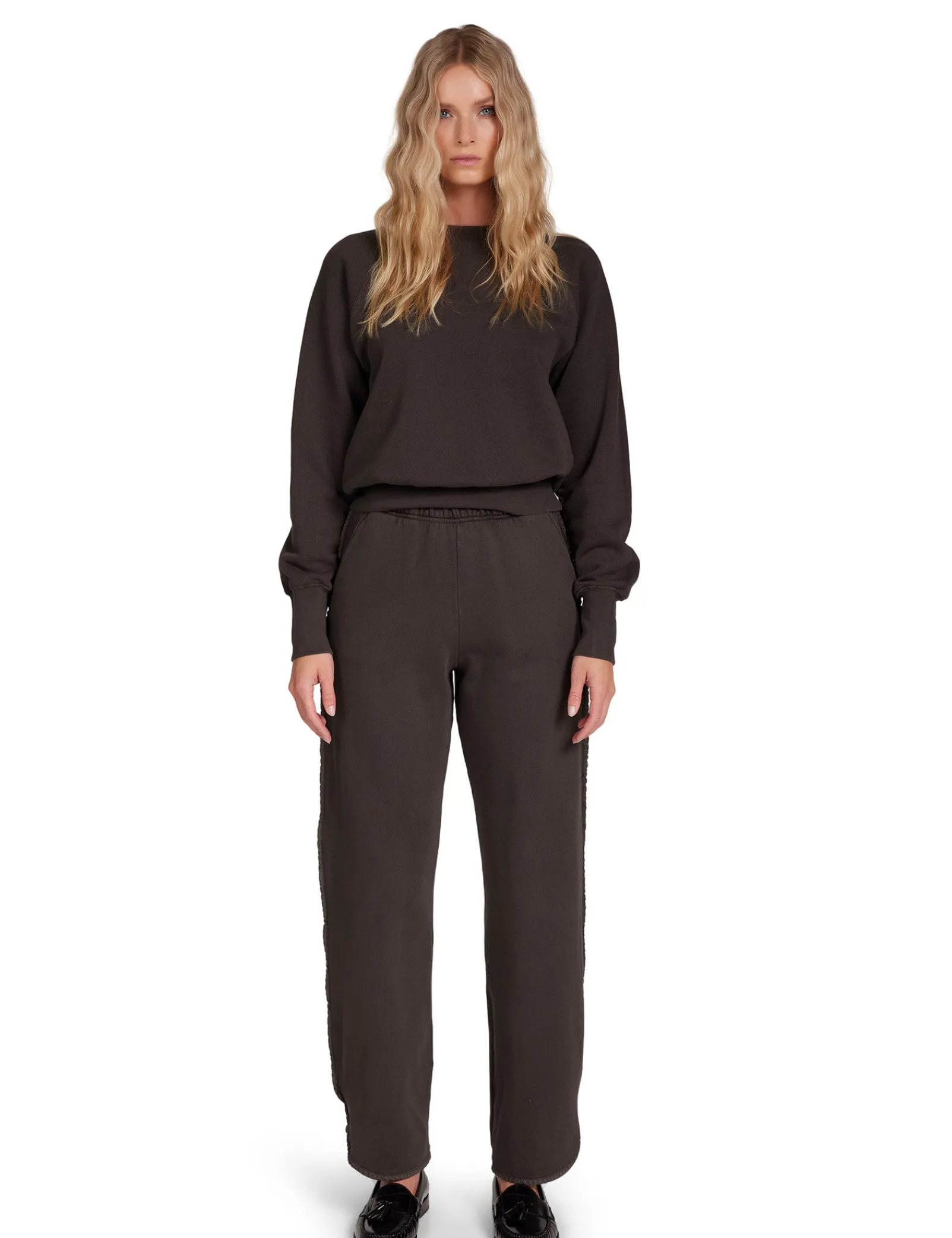 olympia_scallop_pant_1-3.webp Hot LES TIEN Olympia Scallop Pant Vintage Black