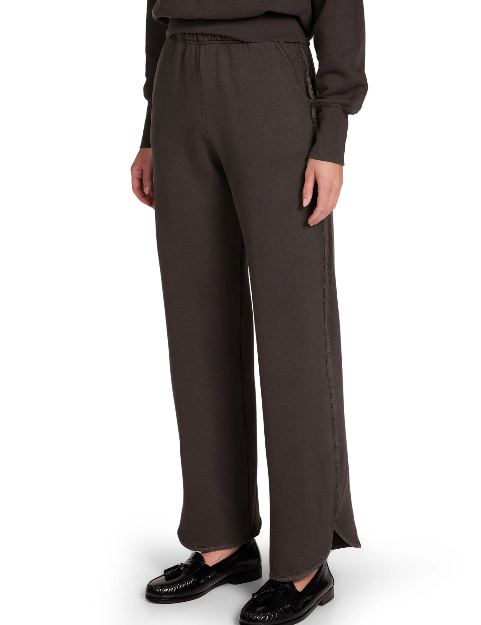 olympia_scallop_pant_2-3.webp Hot LES TIEN Olympia Scallop Pant Vintage Black
