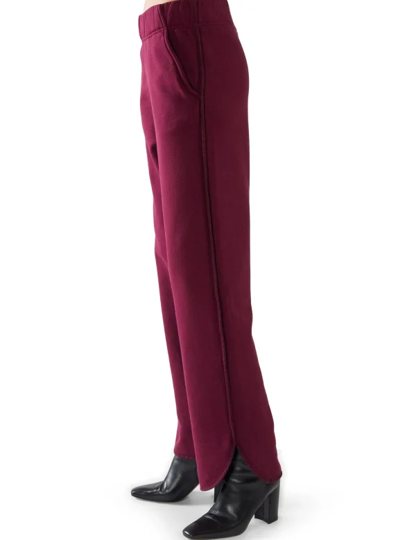 Online LES TIEN Olympia Scallop Pant Bordeaux