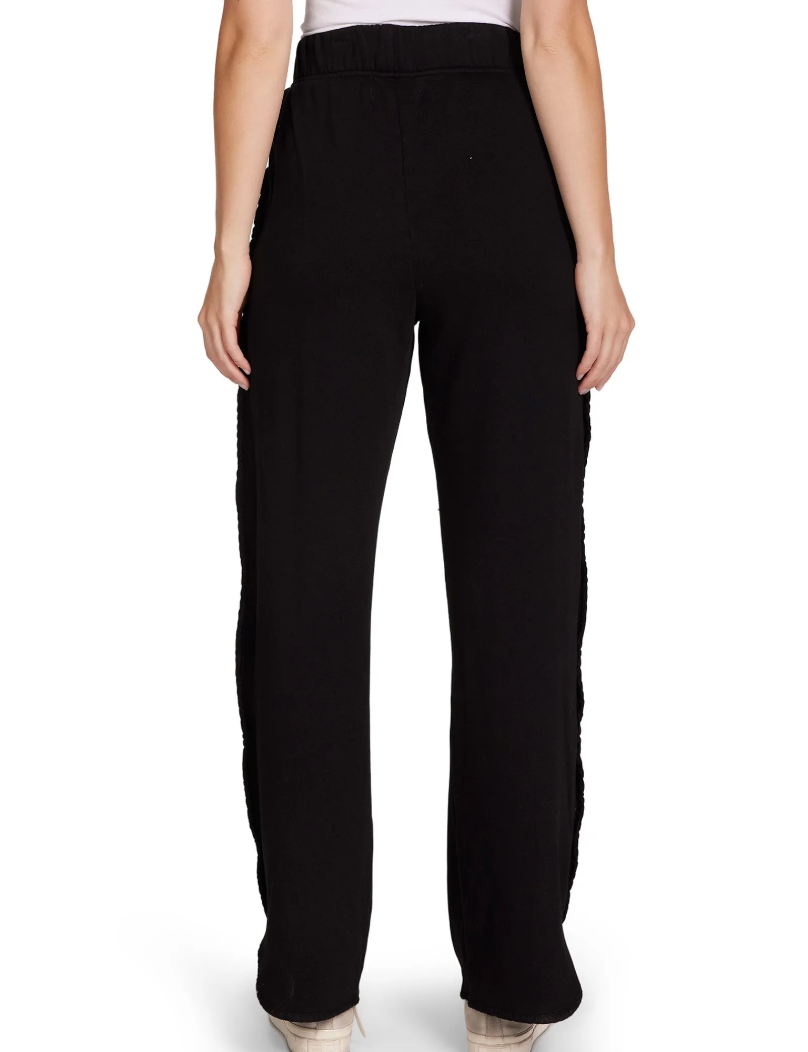 olympia_scallop_pant_3-4.webp Sale LES TIEN Olympia Scallop Pant Jet Black