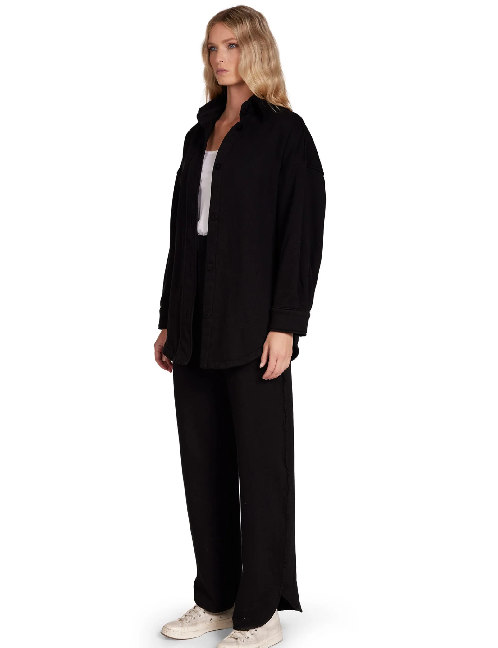 olympia_scallop_pant_4-4.webp Sale LES TIEN Olympia Scallop Pant Jet Black