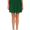Hot LES TIEN Paulina Box Pleat Tennis Skirt Verde