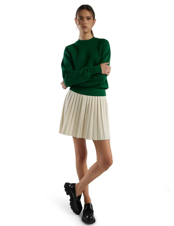 New LES TIEN Paulina Box Pleat Tennis Skirt Ivory