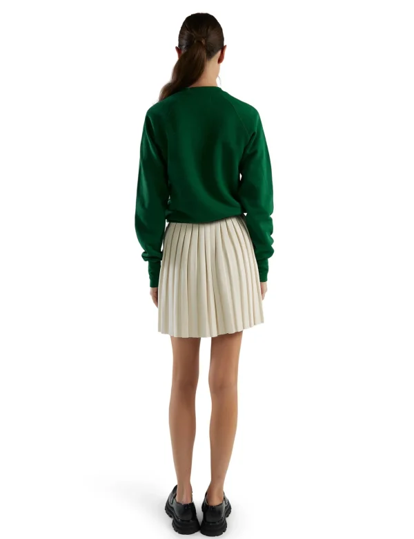 New LES TIEN Paulina Box Pleat Tennis Skirt Ivory