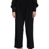 Hot LES TIEN Penny Pleat Front Pant Jet Black