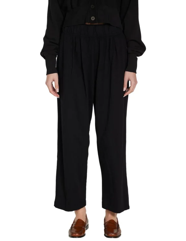 Hot LES TIEN Penny Pleat Front Pant Jet Black