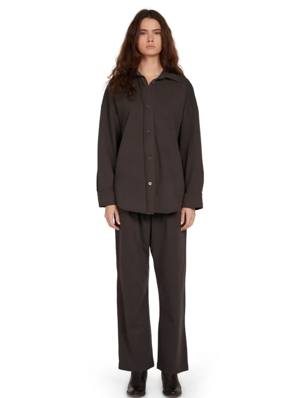 Outlet LES TIEN Penny Pleat Front Pant Vintage Black