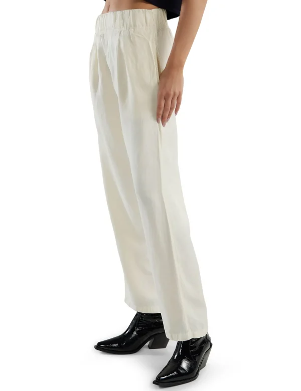 Hot LES TIEN Penny Pleat Front Pant Ivory