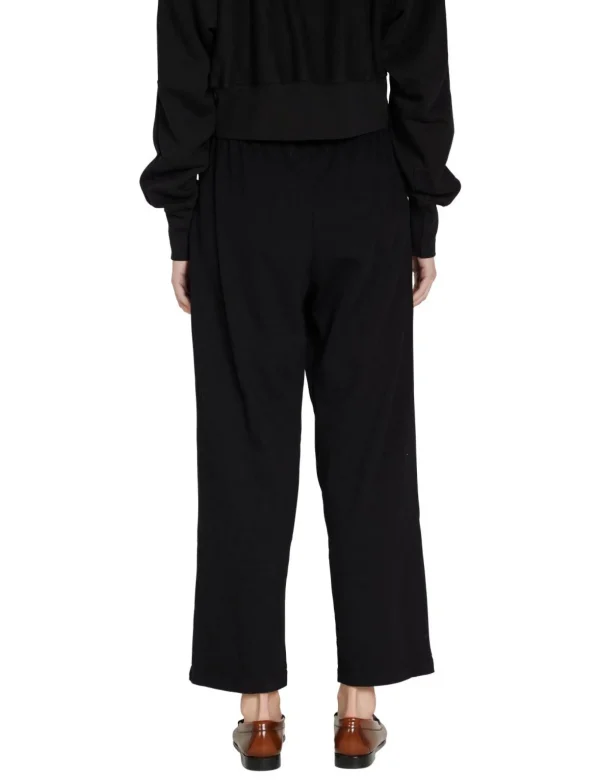 Hot LES TIEN Penny Pleat Front Pant Jet Black