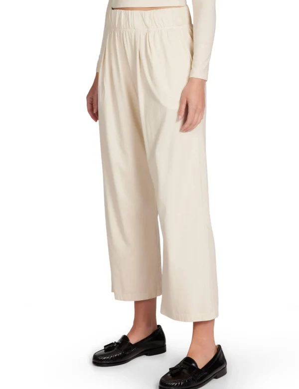 Sale LES TIEN Penny Pleat Front Pant Ivory