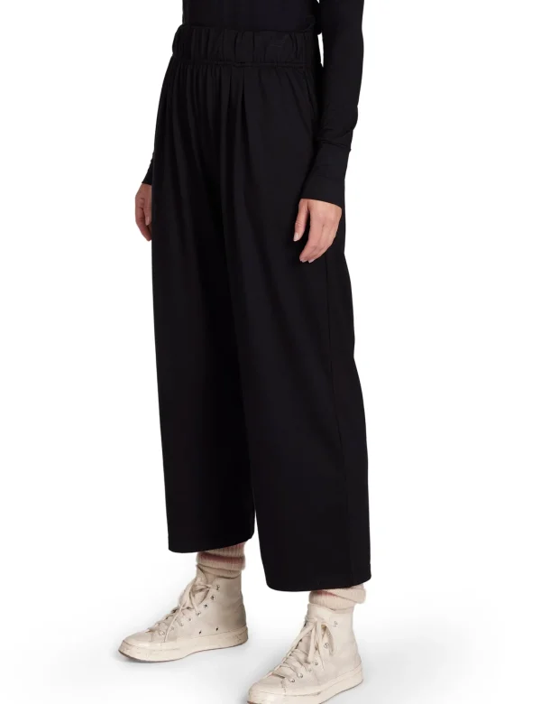 Discount LES TIEN Penny Pleat Front Pant Jet Black