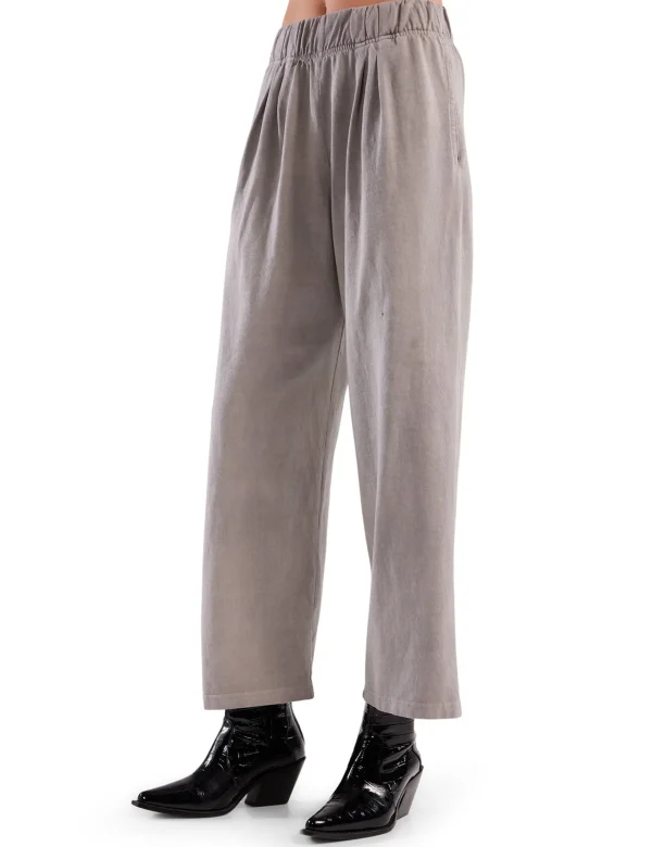 Sale LES TIEN Penny Pleat Front Pant Washed Dove