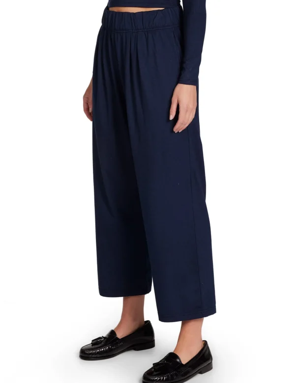 Clearance LES TIEN Penny Pleat Front Pant Navy
