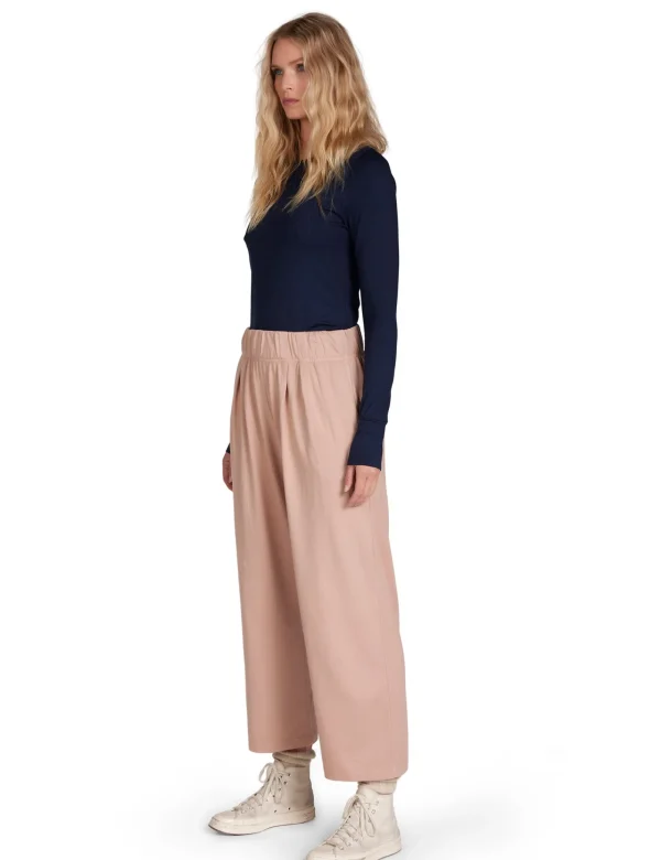 Hot LES TIEN Penny Pleat Front Pant Mauve