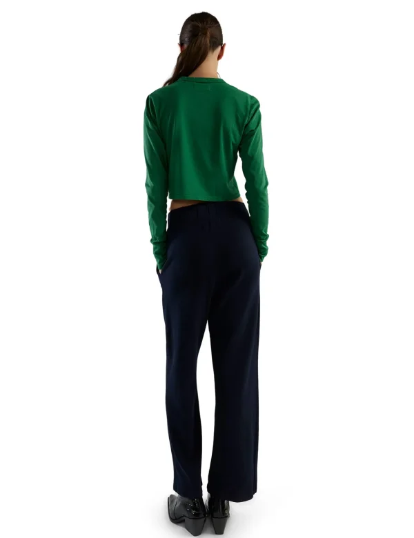 Online LES TIEN Penny Pleat Front Pant Navy