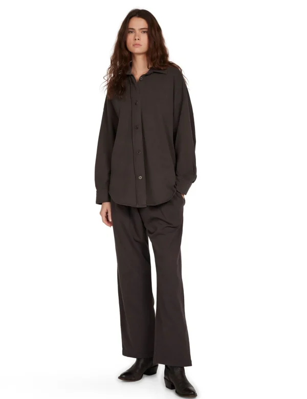 Outlet LES TIEN Penny Pleat Front Pant Vintage Black