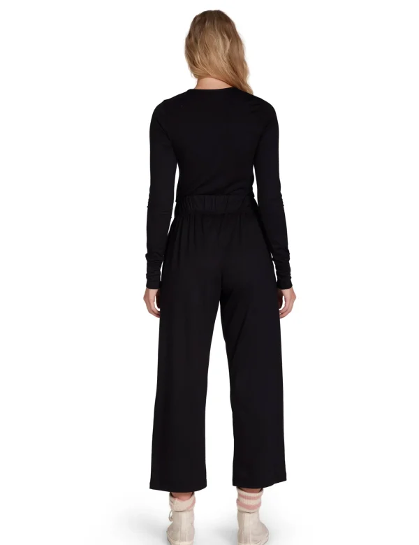 Discount LES TIEN Penny Pleat Front Pant Jet Black