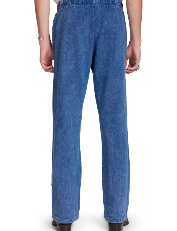 Sale LES TIEN Piqué Classic Pant Acid Blue Opal