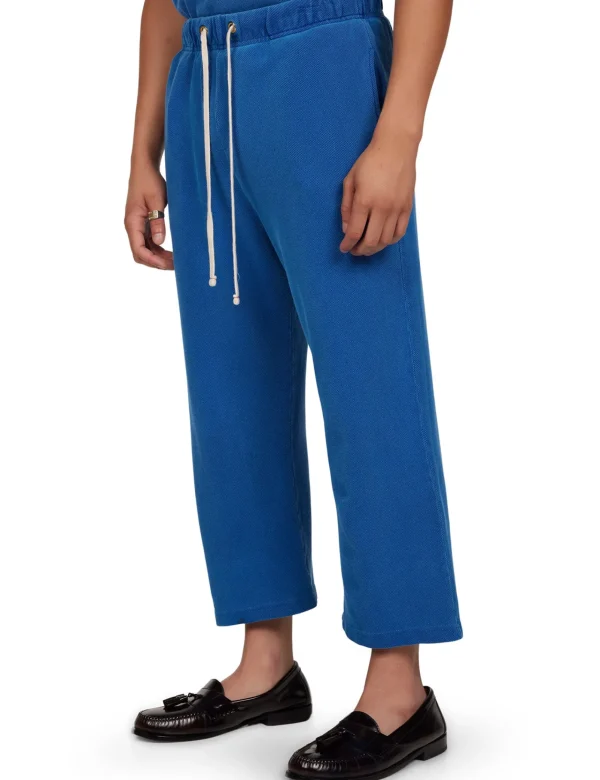 Online LES TIEN Piqué Cropped Relaxed Pant Washed Capri