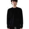 Hot LES TIEN Piqué Mock Neck Shirt Jet Black