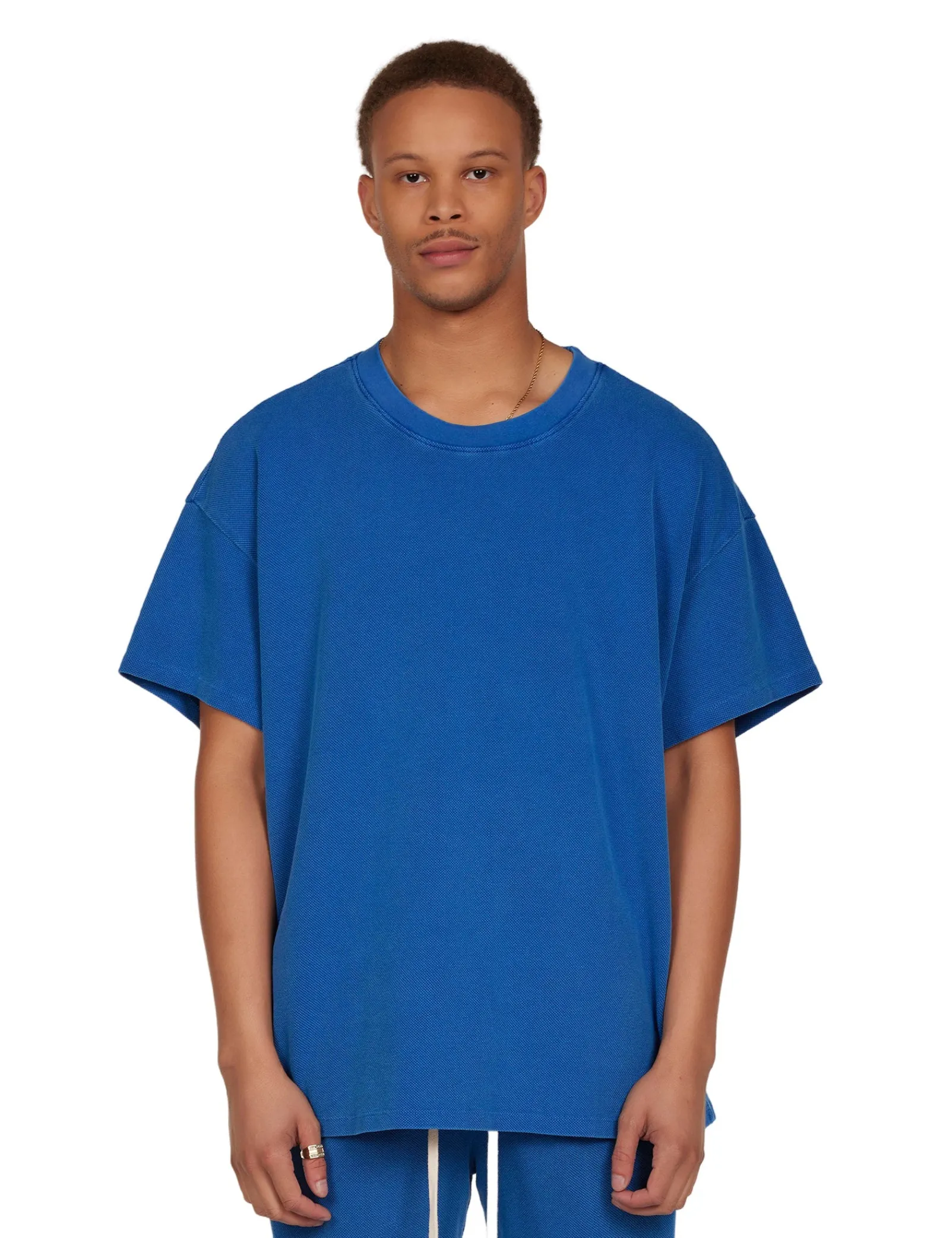 piqu_oversized_tee_0-2.webp New LES TIEN Piqué Oversized Tee Washed Capri